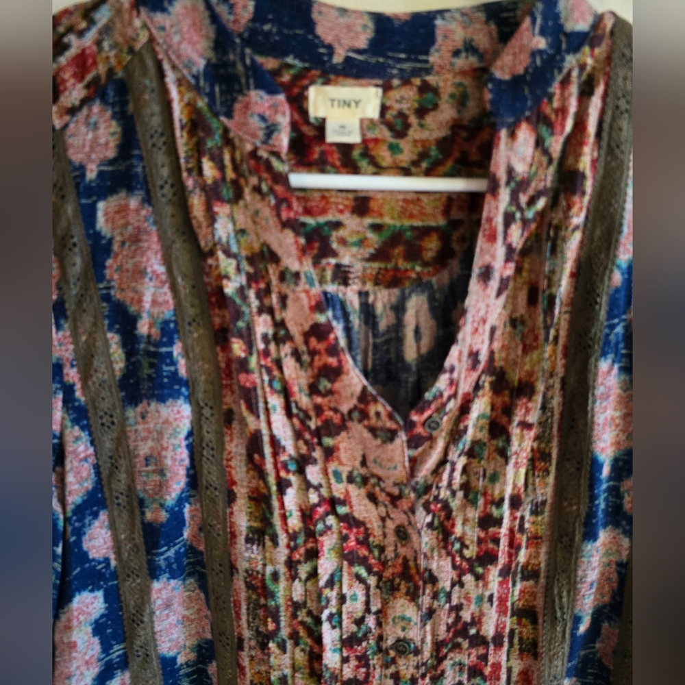 Anthropologie Tiny Floral Patterned Long Sleeve Dress Small NWOT - Picture 6 of 10